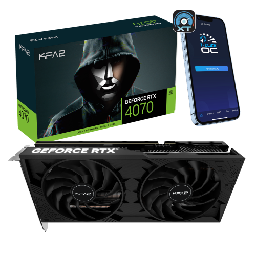 KFA2 GeForce RTX 4070 2X 1-Click OC 12GB