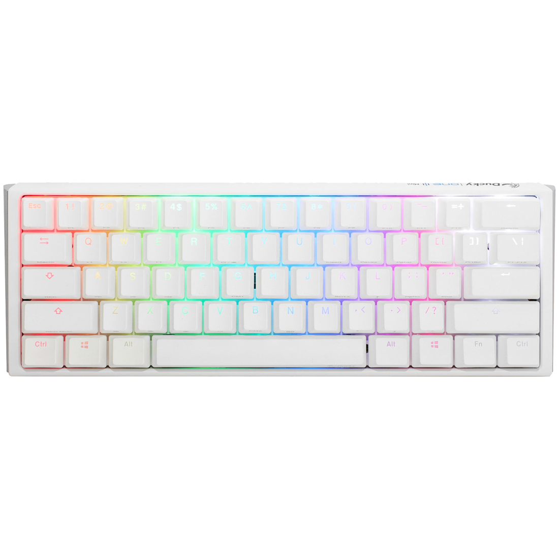 Ducky One 3 AURA WHITE (US) MINI Cherry SPEED SILVER Switch RGB LED