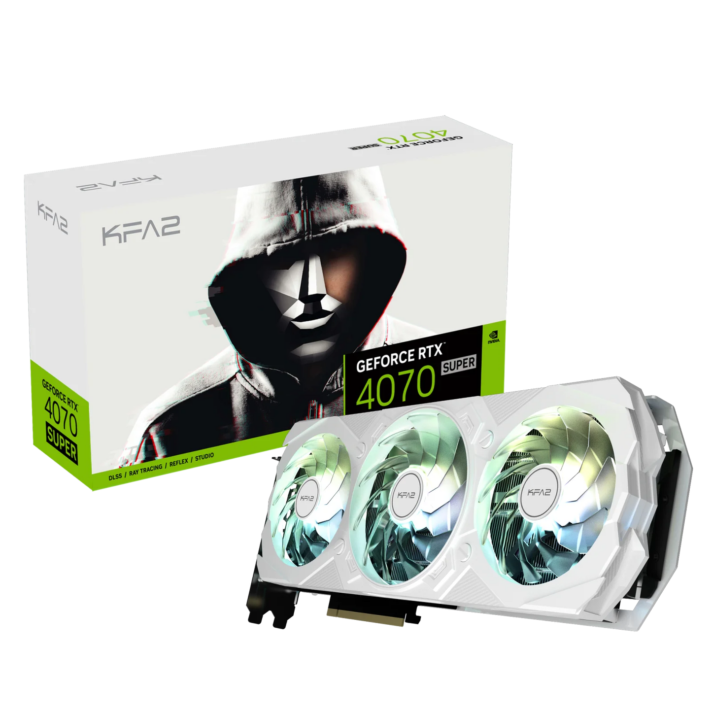 KFA2 GeForce RTX 4070 Super EX GAMER White 1-Click OC 12GB