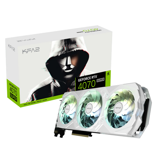 KFA2 GeForce RTX 4070 Super EX GAMER White 1-Click OC 12GB